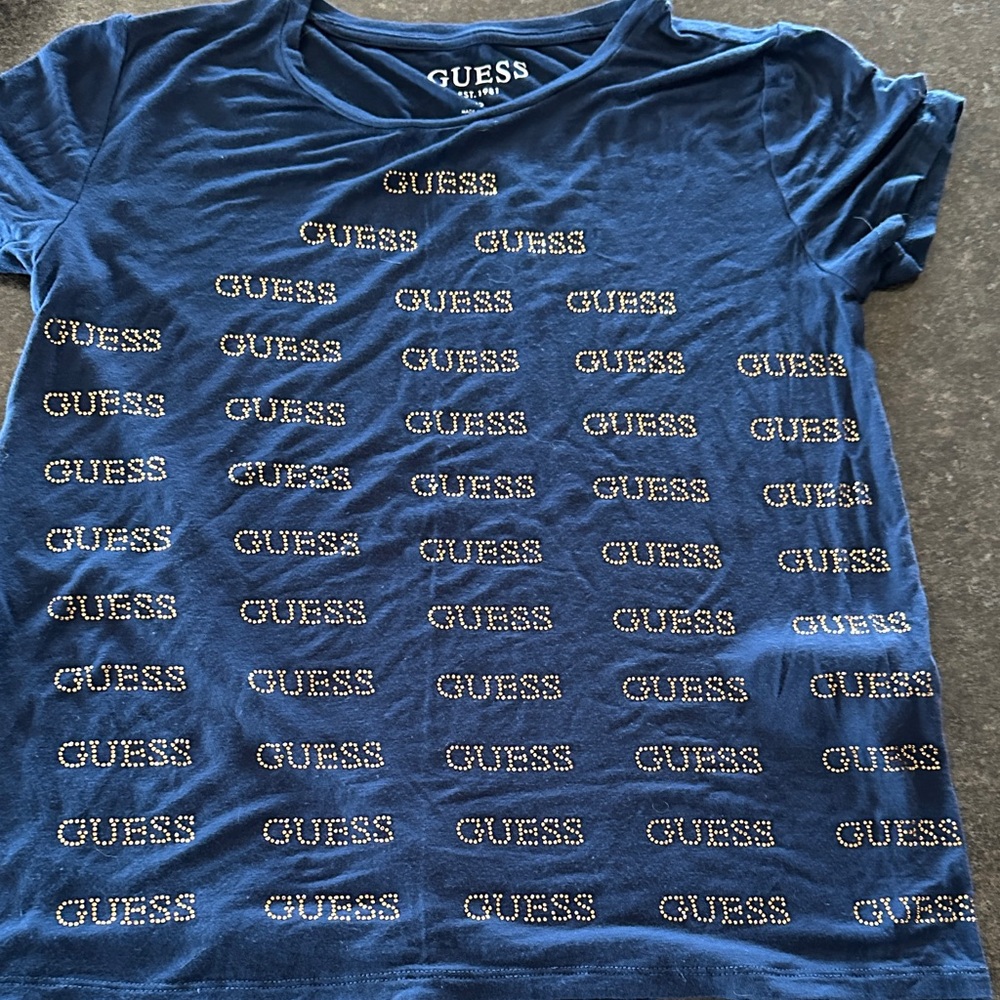 Guess Sapphire Logo Tee